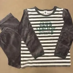 petite bateau 6ans/116cm ベロア長袖パジャマセット