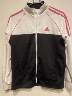 adidas Sサイズトラックジャケット ホワイト/ブラック/ピンク