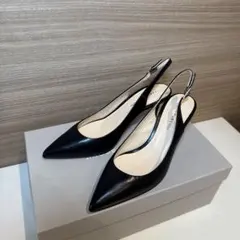 FABIO RUSCONI バックストラップパンプス35 ブラック