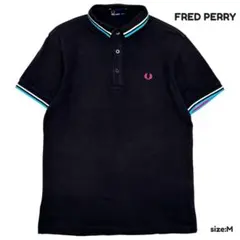 フレッドペリー 半袖 ポロシャツ ブラック M 月桂樹
