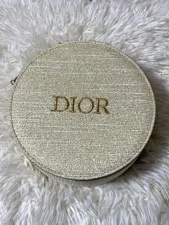 【新品未使用】DIOR 2024年 限定 ノベルティ 丸型 バニティポーチ