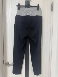 【ミルクティ】マタニティパンツ 黒・グレー ウエストゴム