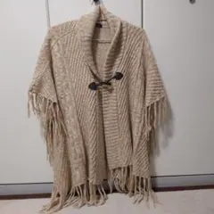 Coco Rose Time　 ベージュ ポンチョ