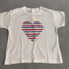 プチバトー　ハートTシャツ　サイズ18mのサムネイル