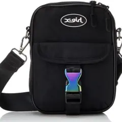 エックスガール X-girl バッグ ショルダーバッグ 黒 オーロラ カラフル