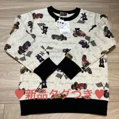 【新品タグつき！】DOUBLE B レースカー柄トレーナー 110cm