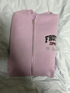 FRUITS ZIPPER 仲川瑠夏 FC 限定 推しアピ パーカー セット FRUITSZIPPERの仲川瑠夏ちゃんのパーカーをワンピースにリメイクしてみ
