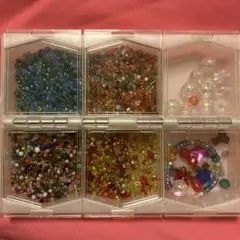 多色ビーズセット 仕切り付きケース入り