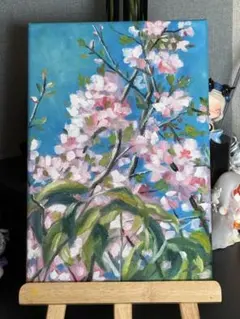 「百合満開」　手描き　肉筆　油絵　風景画　原画　油彩画　花 百合満開」 30*40 手描き 油絵 風景画 原画 肉筆 油彩画 - メルカリ