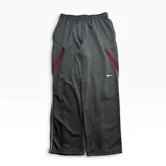 NIKE ナイキ DriFIT トラックパンツ ナイロン 切替 裾ジップ グレー