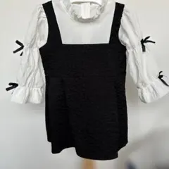 SHEIN ワンピース 90cm ブラック ホワイト
