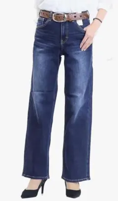 C-SEVENTEEN ダークユーズドブルー ワイドデニム　29インチ