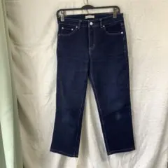 UNIQLO ダークブルー ストレートデニム 26