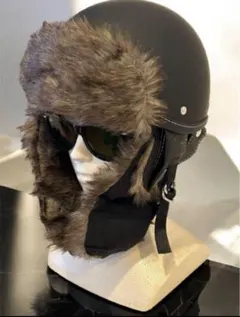 暖かい！ボンバーキャップ フライトキャップ ポリへル　キャンプ　釣り　防寒