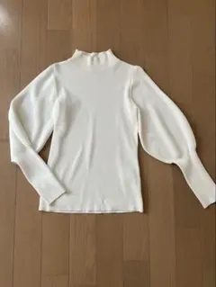 バルーンスリーブニット