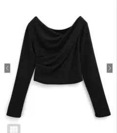 美品⭐︎ブラック トップス Fサイズのサムネイル