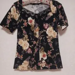 INGEBORG フラワープリント 半袖Tシャツ