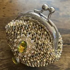 ビーズがま口　手編み　ハンドメイド