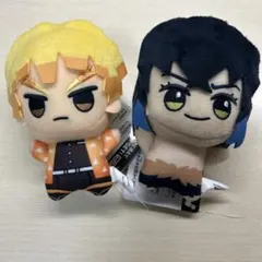 鬼滅の刃 ちびぐるみ vol.1、6 嘴平伊之助 我妻善逸 プライズぬいぐるみ①