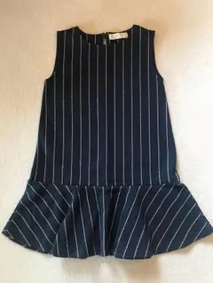 ZARA キッズネイビーワンピース（ジャンバースカート）