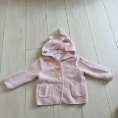 baby GAP フード付きカーディガン 12-18ヶ月 ピンク