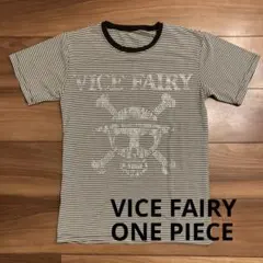 VICE FAIRY & ワンピース ラインストーンスカルTシャツ ボーダー42のサムネイル