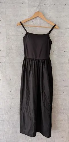 UNIQLO ユニクロ ☆ ブラキャミソール ワンピース ブラック S