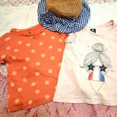 夏まとめ☆BabyGAP☆5歳 110㎝ 2枚☆RAG MART☆麦わら帽子48のサムネイル