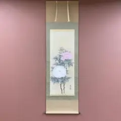 美品 掛け軸 野沢春梢作「富貴花」共箱 太巻き付 縁起物 牡丹 年中掛け 美品 掛け軸 野沢春梢作「富貴花」共箱 太巻き付 縁起物 牡丹 年中掛け