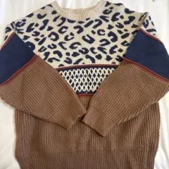 レオパード ニット