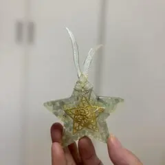 オルゴナイト 置物 人魚 マーメイド イエロー ゴールドルチル シトリン
