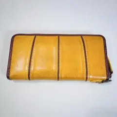 美品 UNISON DEPT. ユニゾンデプト 長財布 レザー キャメルのサムネイル