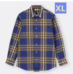 GU フランネルリラックスフィットシャツ