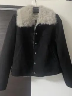 Fano Studios ショート丈 フェイクファー スエードジャケット