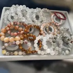 天然石ブレスレット　まとめ売り19本