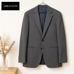 ORIHICA STRETCH テーラードジャケット グレー 背抜き 4B袖のサムネイル