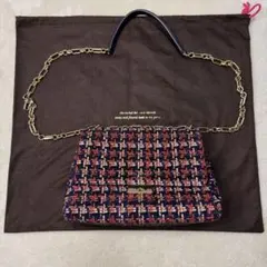 美品☆ ケイトスペード　チェーン　ショルダーバッグ　ツイード　マルチカラー