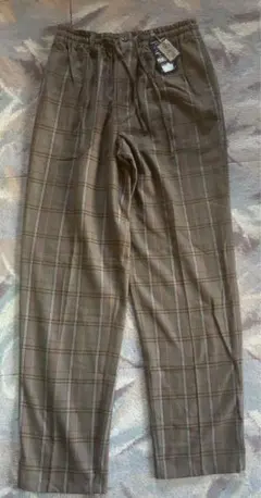 メンズ　イージーパンツ　チェック　リラックスパンツ　LL 新品タグ付