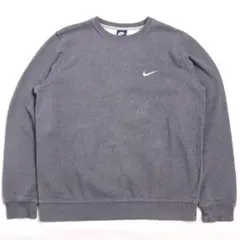 00s NIKE ナイキ 刺繍 ソロスウッシュ ロゴ スウェット トレーナー