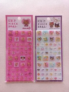 日焼けキティ　タイルシール　2種セット