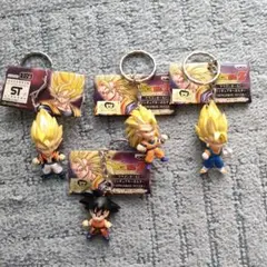 ドラゴンボールZ リアルフィギュアキーホルダー〜スーパーサイヤ人集結