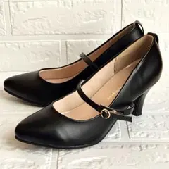 【美品✨】Michaela La Spadaストラップ付きパンプス 黒 3way