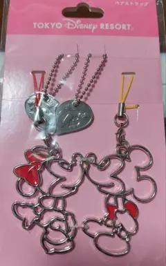 ディズニーランド ミッキー&ミニー ペアストラップ
