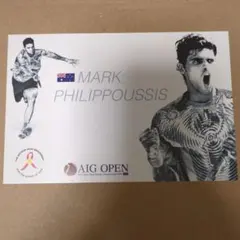 AIG OPEN 2004 マーク・フィリポーシス ポストカード
