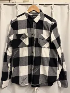 HUF ネルシャツ チェック柄 ブラック ホワイト Mのサムネイル