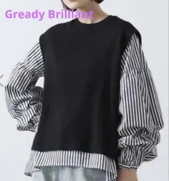 ベスト付きブラウス