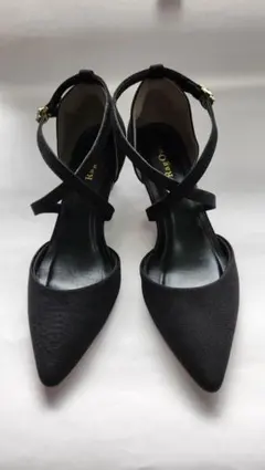 Rag Out フォーマル パンプス クロスストラップパンプス ブラック M