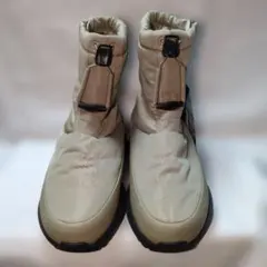 ベージュ ショートブーツ ファスナー付き