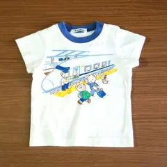 familiar 90cm Tシャツ 電車プリント