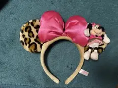 ミニーマウス ヒョウ柄カチューシャ